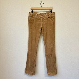 AG ADRIANO GOLDSCHMIED The Ballad Slim Boot Corduroy Pants in Camel